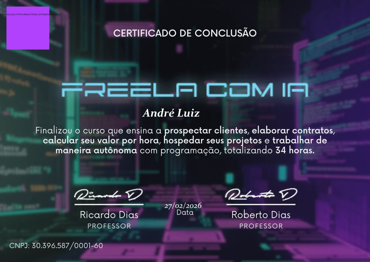 Certificado Freelancing com IA